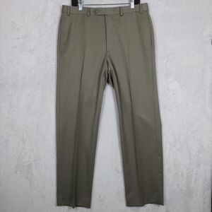 Brooks Brothers Madison Fit Dress Pants Men 35x32 Brown  Wool Classic Career